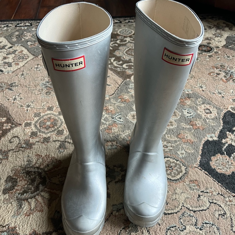 Silver Hunter Rain Boots
